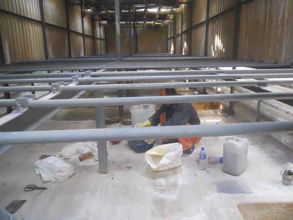  冷卻塔積水盤漏水維修