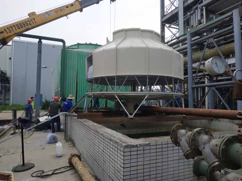 眉山GL-300T冷卻塔安裝現(xiàn)場